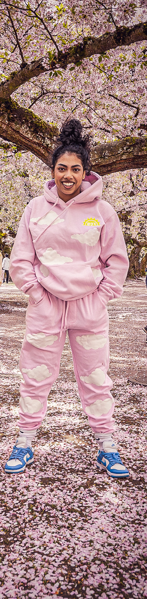 Clouded Dream Sweat Suit - Pink