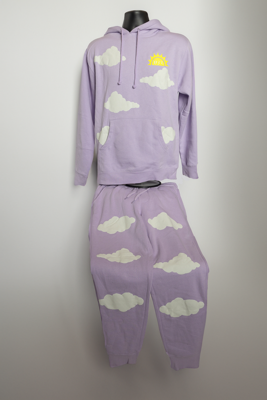 Clouded Dream Sweat Suit - Purple